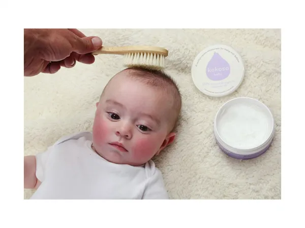 Kokoso Baby Detská prírodná kefa na vlasy