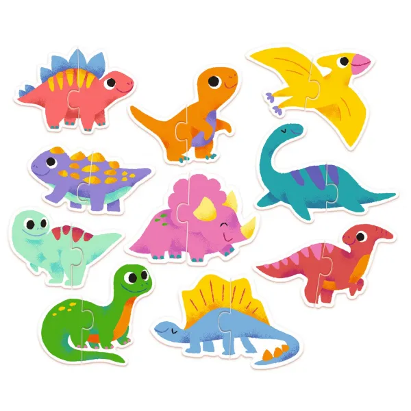 Djeco Duo Puzzle Dinosaury