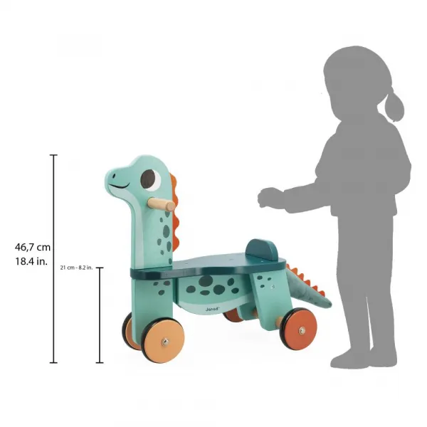 Drevené odrážadlo - dinosaurus
