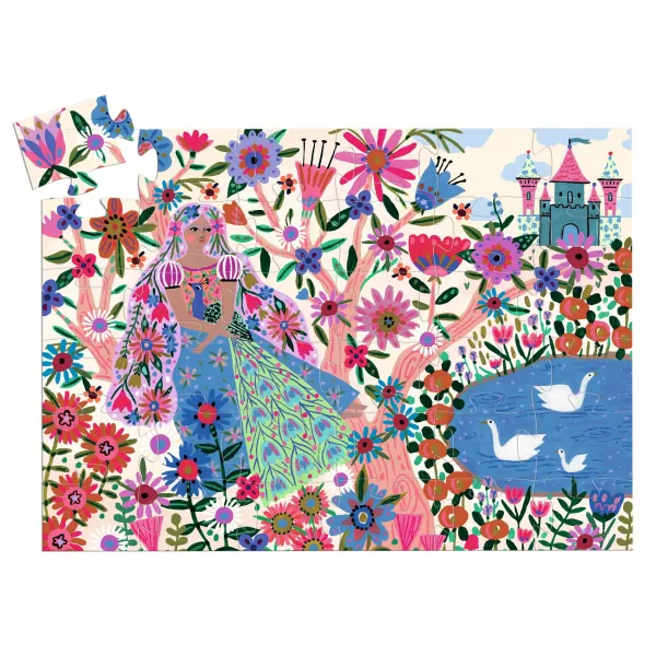 Puzzle - Princezná s pávom - 36 ks