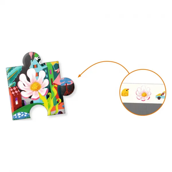 Vyhľadávacie puzzle s plagátom - Mesto budúcnosti - 200 ks