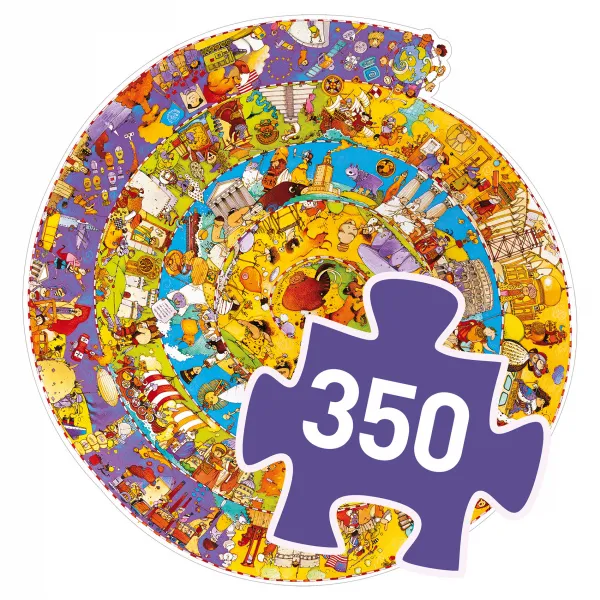 Vyhľadávacie puzzle s plagátom - História - 350 ks