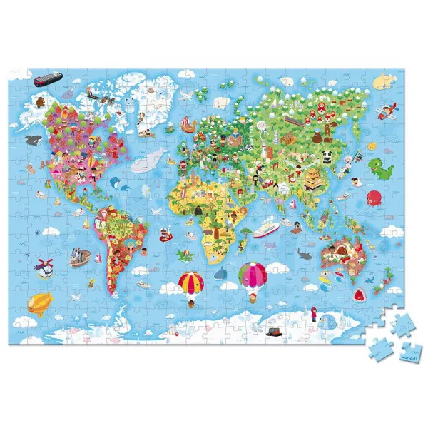 Puzzle - Mapa sveta - 300 ks