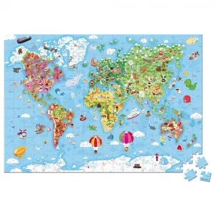 Puzzle - Mapa sveta - 300 ks