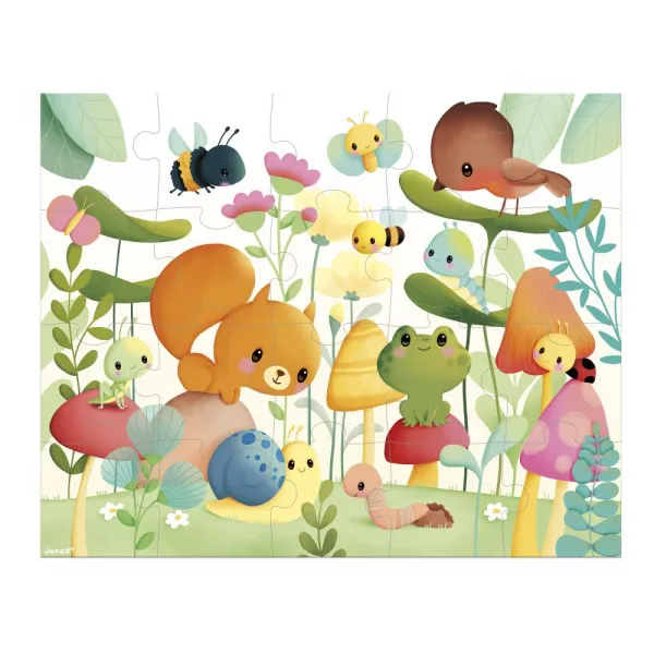 Puzzle - Zvieratká v záhrade - 20 ks