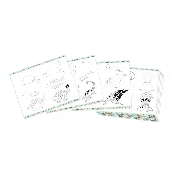 Kreslenie krok za krokom - 20 modelov dinosaurov