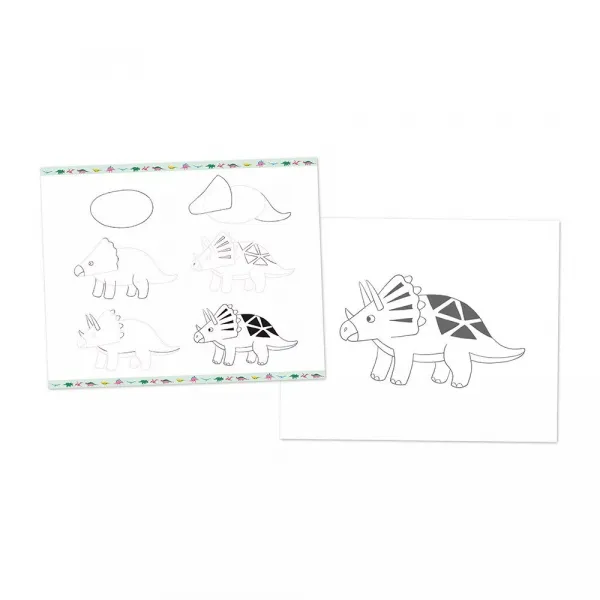 Kreslenie krok za krokom - 20 modelov dinosaurov