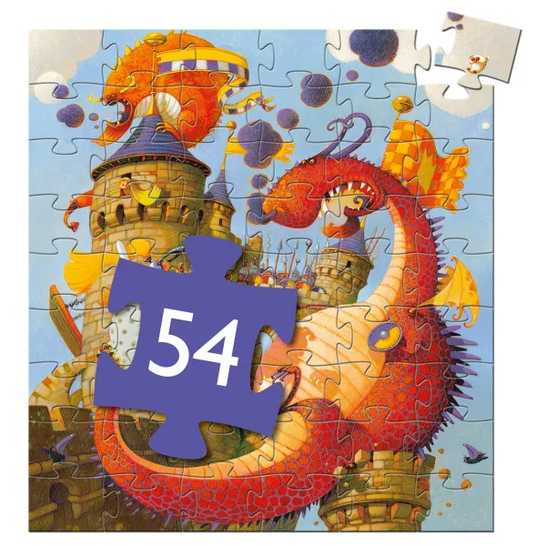 Puzzle - Rytier a drak - 54 ks