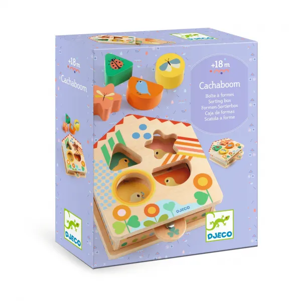 Drevený triediaci box - domček