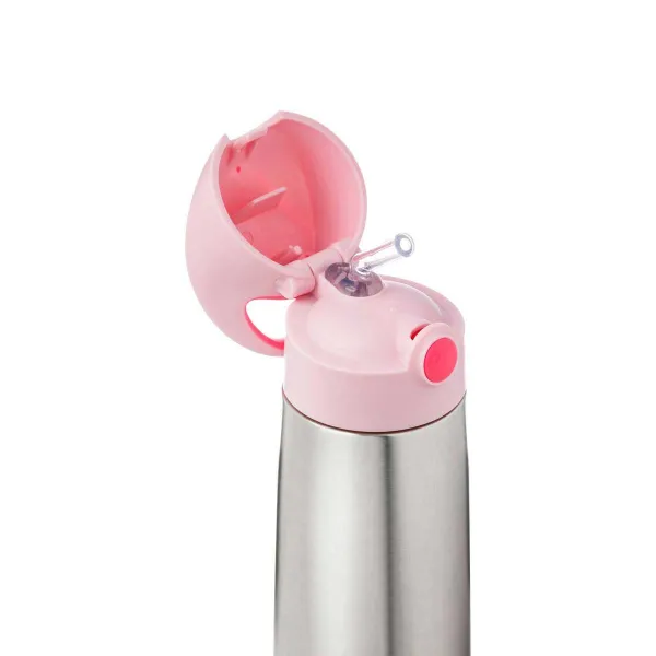 Termoska na pitie so slamkou 500 ml - flamingo fizz