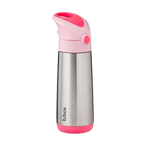 Termoska na pitie so slamkou 500 ml - flamingo fizz