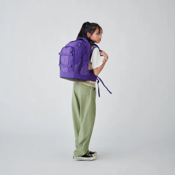 Študentský batoh Ergobag Satch Pack – Bright Faces - reflexný