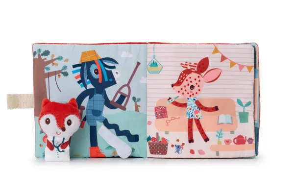 Lilliputiens - textilná knižka s prstovou bábkou - doktorka Alice