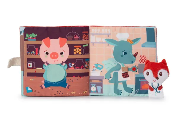 Lilliputiens - textilná knižka s prstovou bábkou - doktorka Alice
