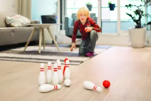 Bowling - červená & biela