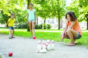 Bowling - červená & biela