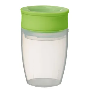 360° netečúci učiaci hrnček 250 ml - modrá/zelená