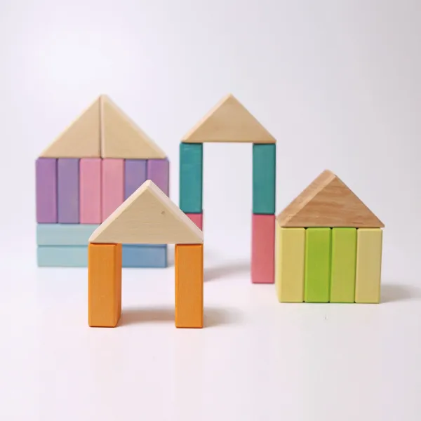Grimm's - Detské kocky - Pastel duo