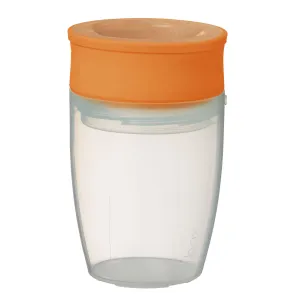 360° netečúci učiaci hrnček 250 ml - ružová/oranžová