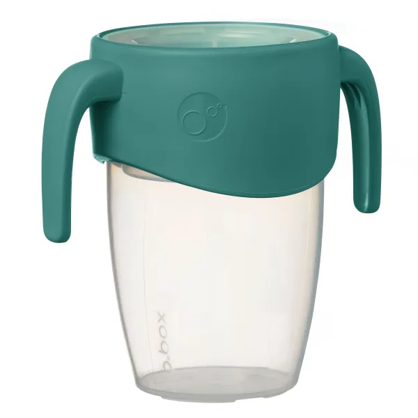 360° netečúci učiaci hrnček 250 ml - emerald forest