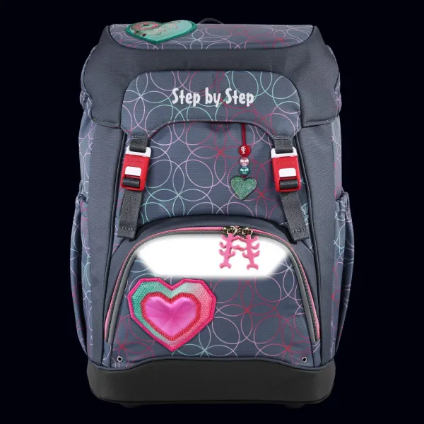 Školský batoh Step by Step GRADE Glitter Heart Hazle