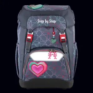 Školský batoh Step by Step GRADE Glitter Heart Hazle