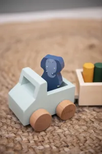 Trixie Drevené autíčko s prívesom