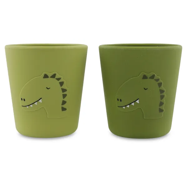 Detský silikónový hrnček 2 ks Mr. Dino