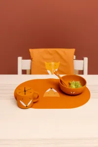 Detské silikónové lyžičky 2 ks Mr. Fox