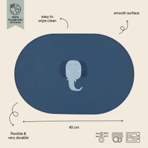 Detské silikónové prestieranie Mrs. Elephant