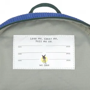 Menčestrový detský batôžtek - Little Gang Smile blue