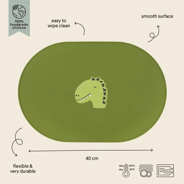 Detské silikónové prestieranie Mr. Dino