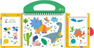 Prvé maľovanie s voskovkou - dinosaury