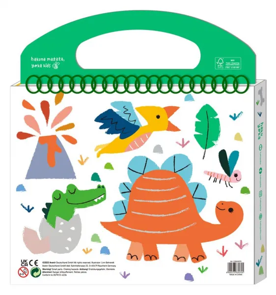 Prvé maľovanie s voskovkou - dinosaury