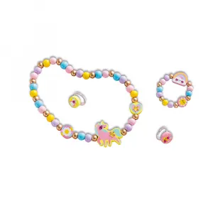 Kreatívna súprava - drevené šperky - dúhová krajina