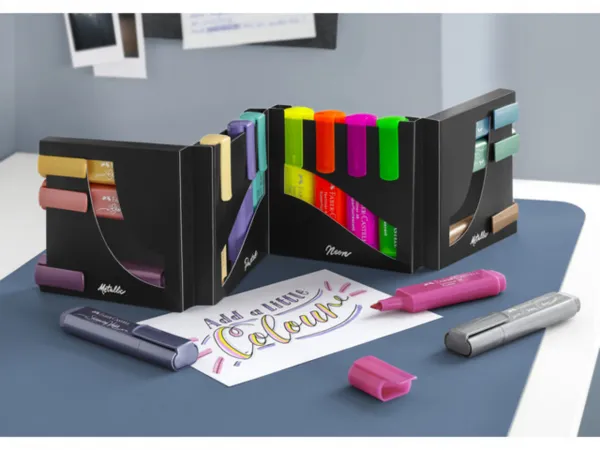Zvýrazňovač Faber-Castell Textliner 46, stolná súprava, 16 ks