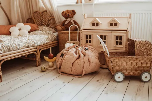 Play&Go Podložka na hranie Organic Fleuri
