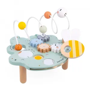 Sweet Cocoon - Drevený motorický stolček s aktivitami - List