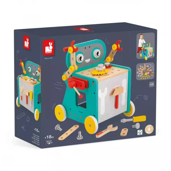 BricoKids - Chodúľka a vozík s náradím - Robot