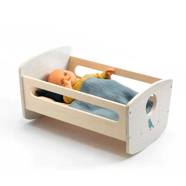 Baby Pomea - drevená kolíska pre bábiky