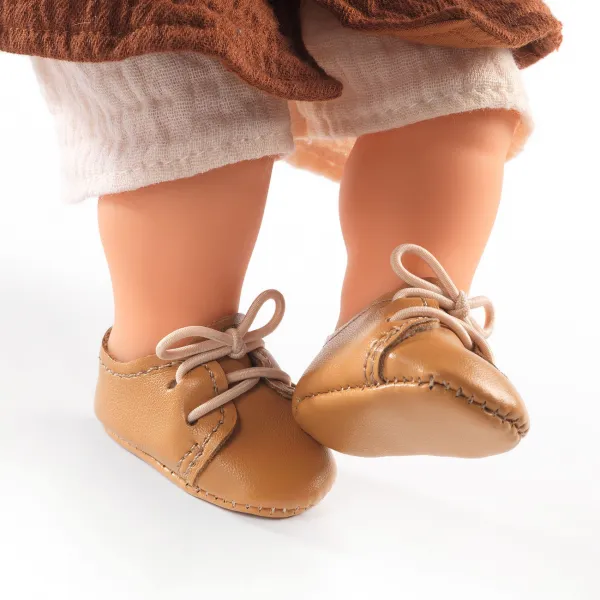 Baby Pomea - topánočky pre bábiky - hnedé