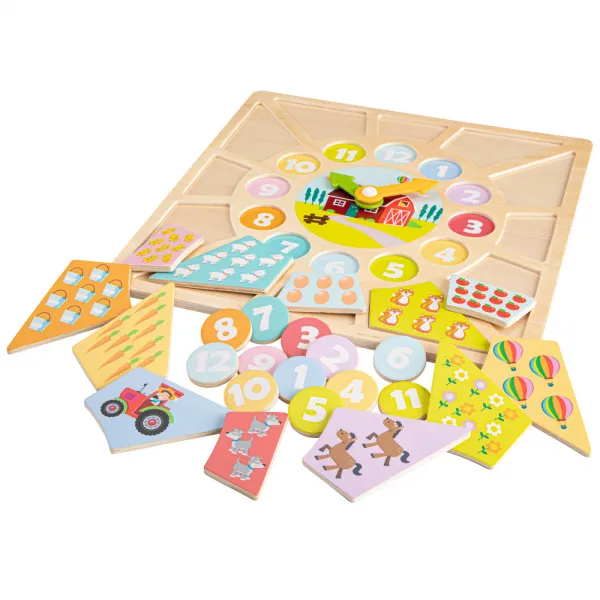 Hodiny + puzzle 2v1