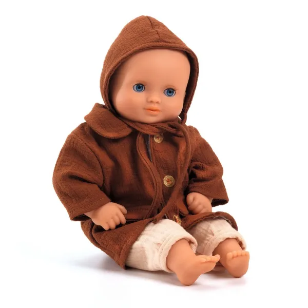 Baby Pomea - jesenný kabátik pre bábiky
