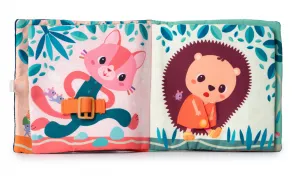 Lilliputiens - textilná knižka - Učíme sa obliekať - psík Jules