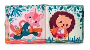 Lilliputiens - textilná knižka - Učíme sa obliekať - psík Jules
