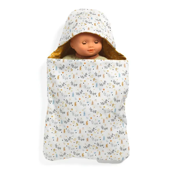 Baby Pomea - spací vak pre bábiky s potlačou králičkov