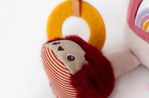 Lilliputiens – textilná hračka s aktivitami - jednorožec Lena