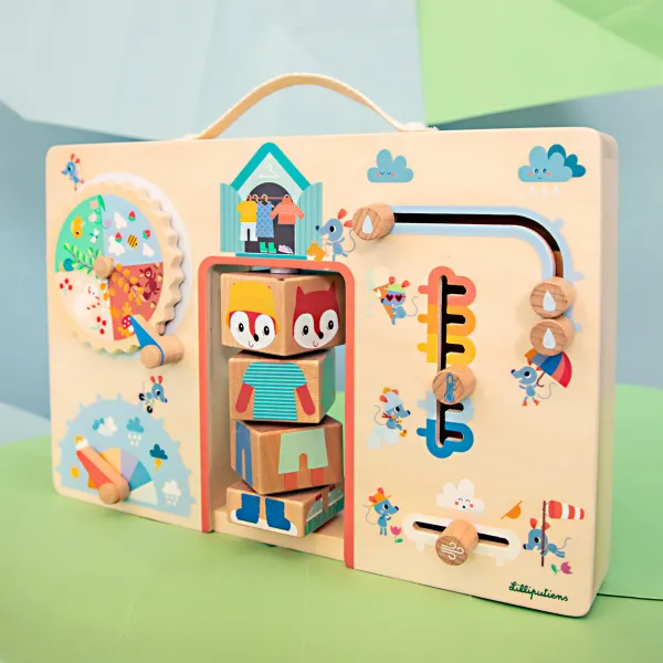 Lilliputiens - Activity Board - obliekame sa podľa počasia - líška Alice