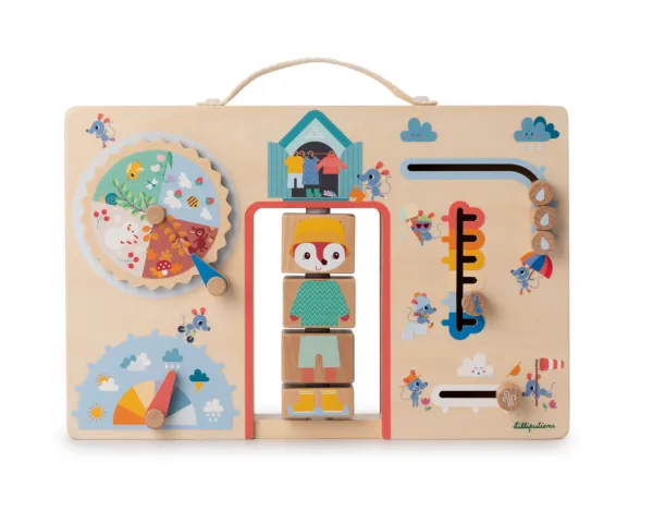 Lilliputiens - Activity Board - obliekame sa podľa počasia - líška Alice