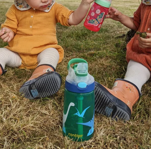 Detská hydratačná fľaša Contigo James 420 ml - zelená džungľa